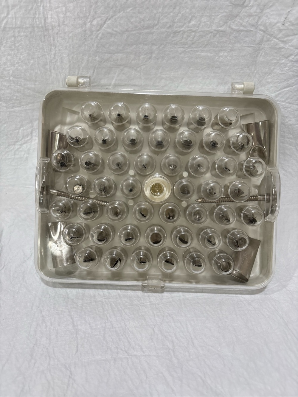 Ateco 55 Piece Decorating Tip Set Stainless Steel with Coupler and Storage Box